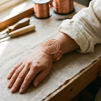 Vera's Spiral Copper Bracelet